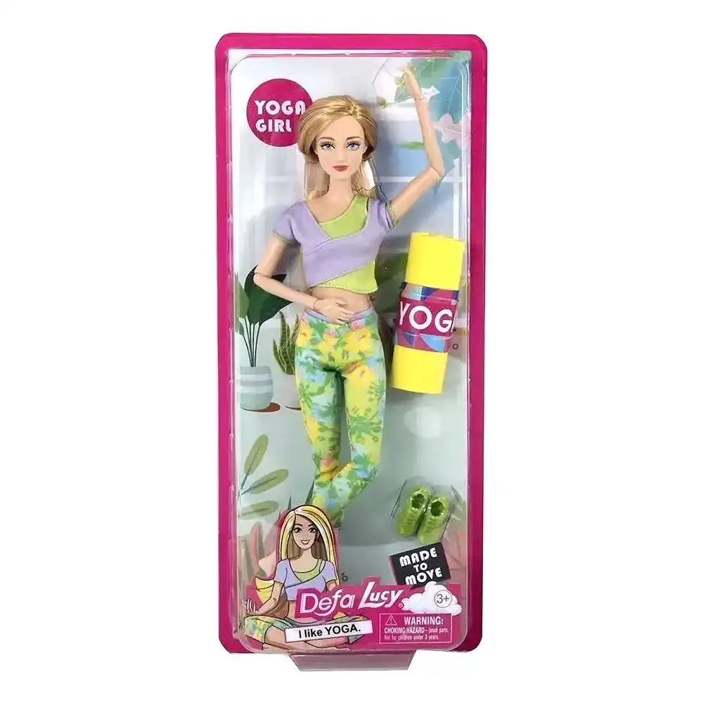 Defa - Lucy Yoga Doll with Yoga Mat (Design 2) - 8489