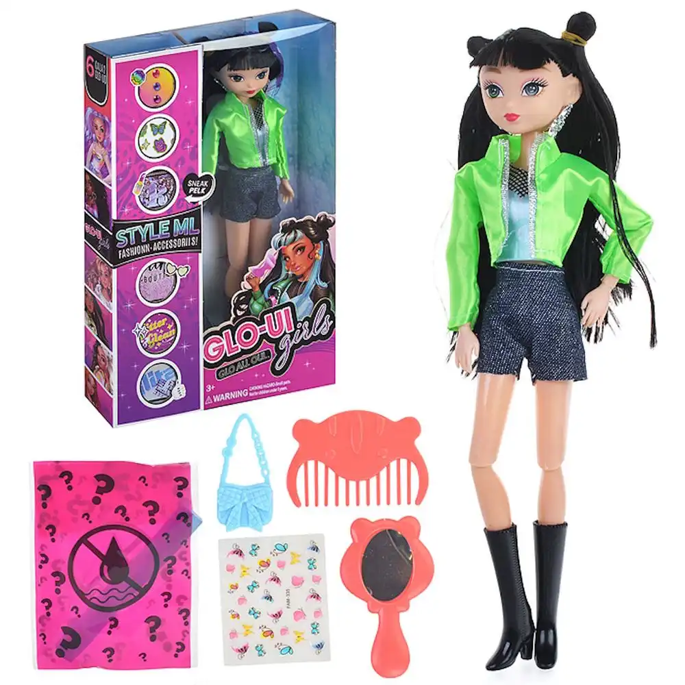 Fashion Doll With Green Jacket & Accessories - TK701