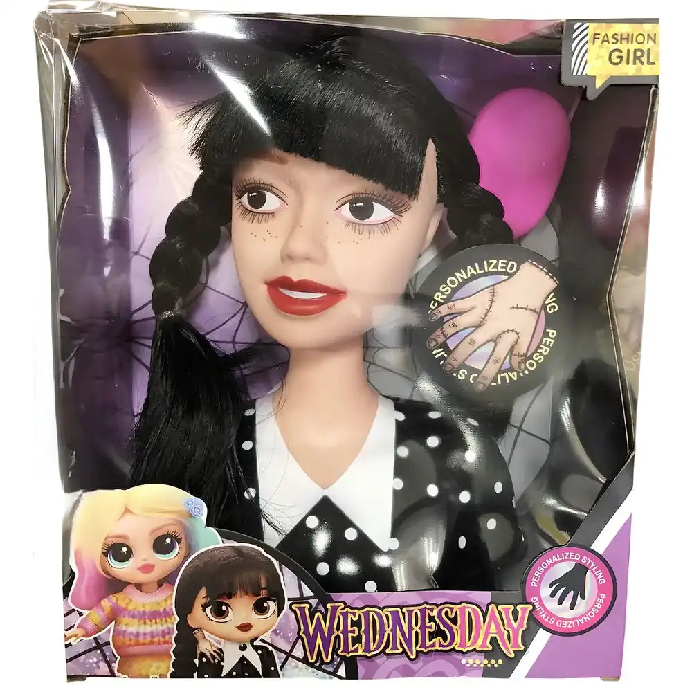 Wednesday Adams Hair Styling Head Doll with Accessories - 2825