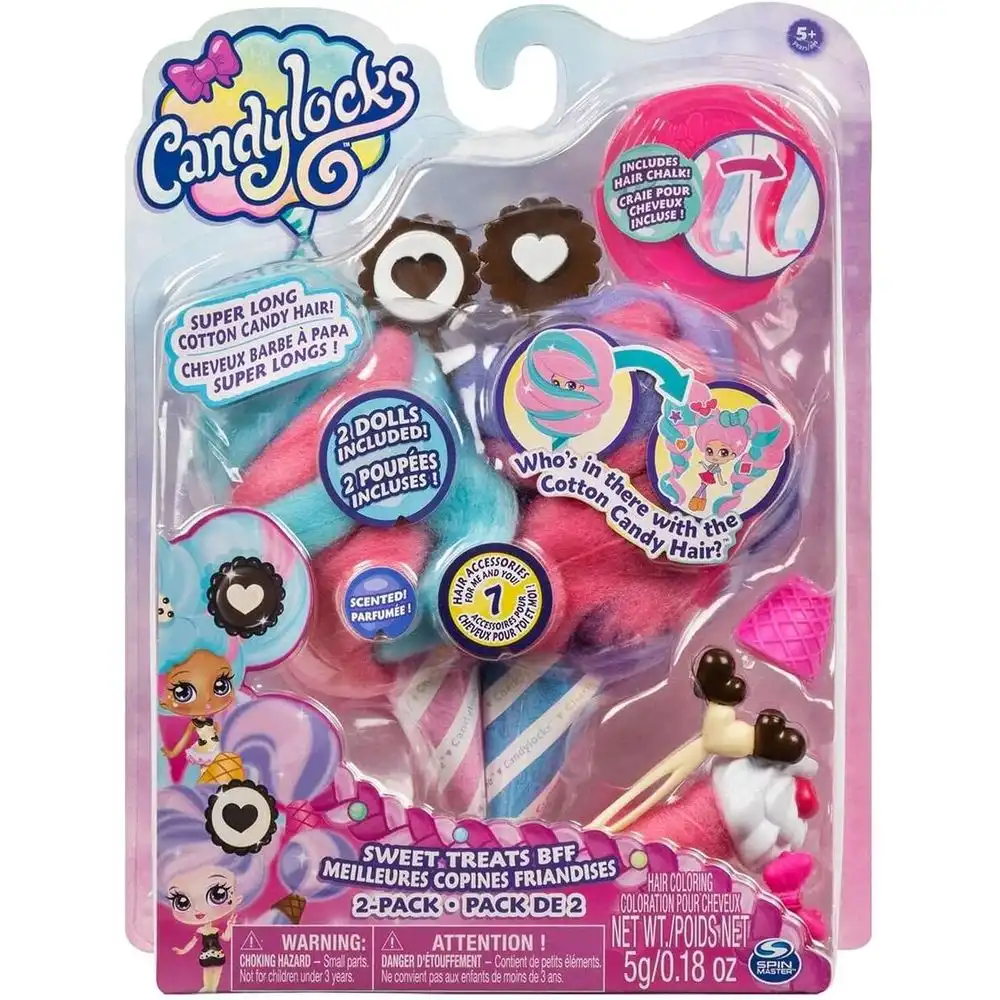 Spin Master - Candy Locks Sweet Treats BFF 2-Pack With Candy Hire & Heart - 6052312