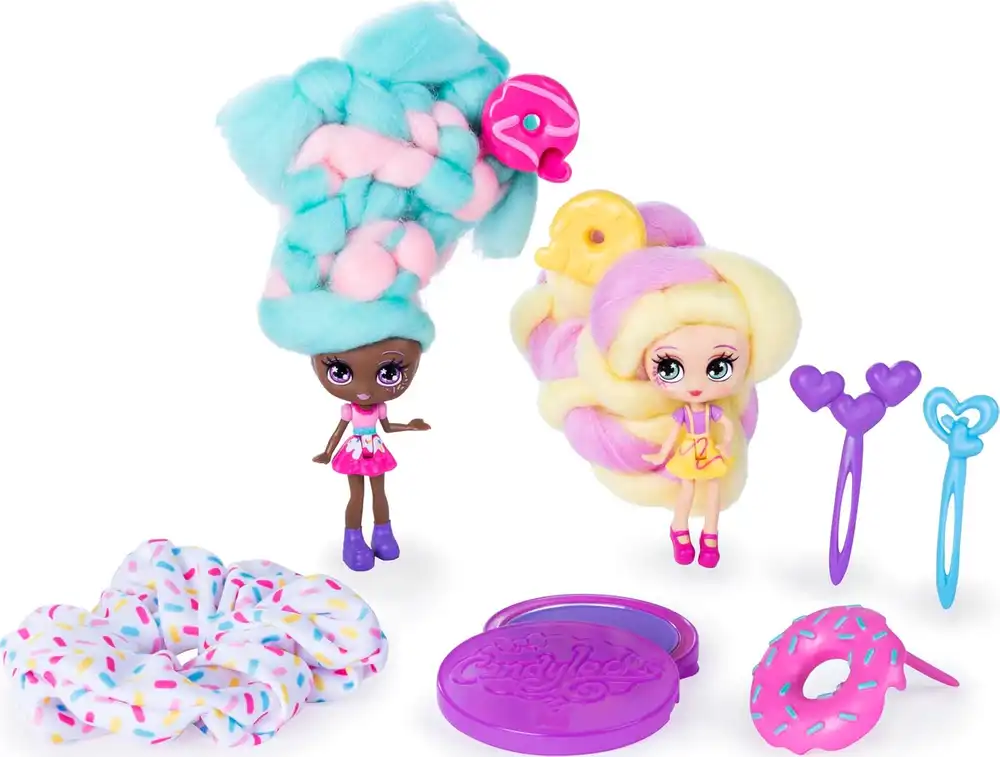 Candylocks Sweet Treats Jilly Jelly and Donna Nut Dolls with Accessories - 1932