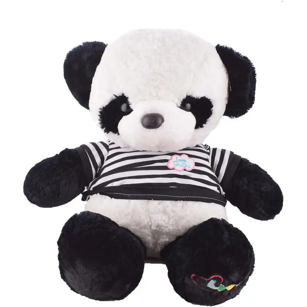Panda Plush Doll With White T-Shirt XL Size - XL