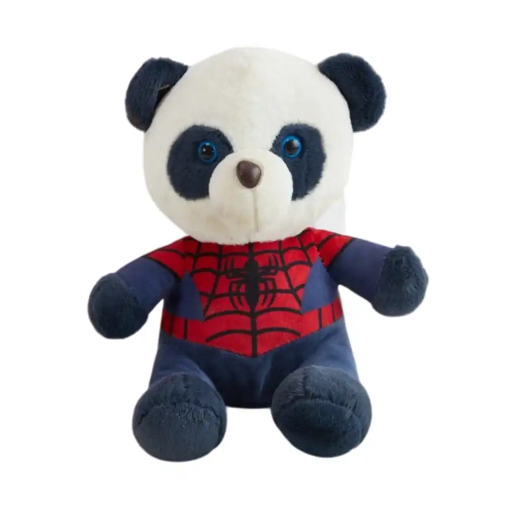 Panda Plush Doll with Spiderman Costume Medium Size - M