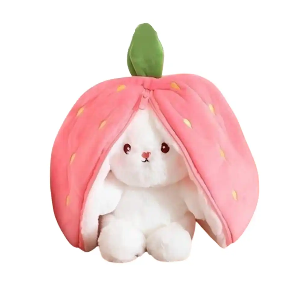 Rabbit Plush Doll with Big Ears - Pink - RB107