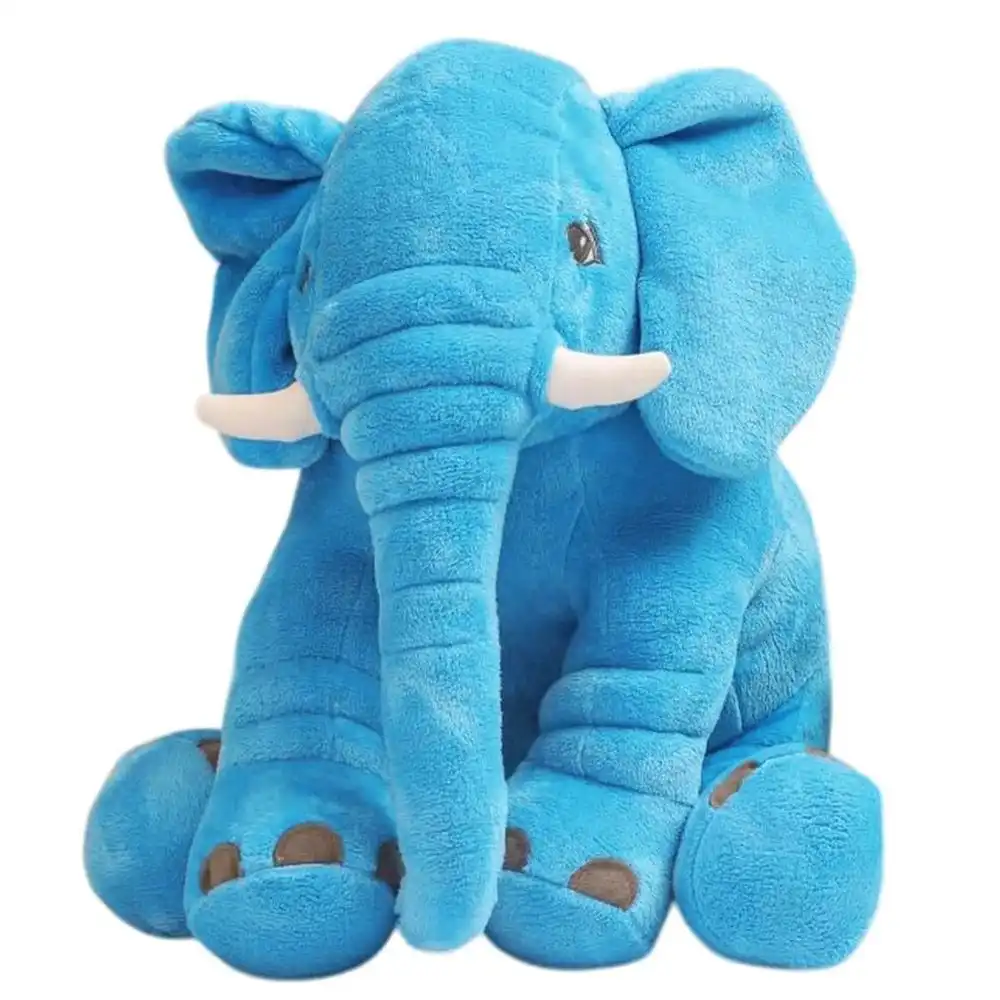 Cyan Elephant Plush Doll M Size - M