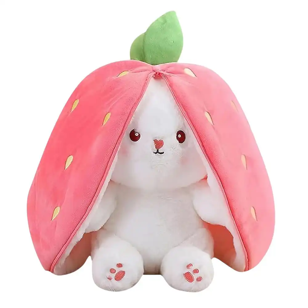 Rabbit Plush Doll With Pink Ears - RB105