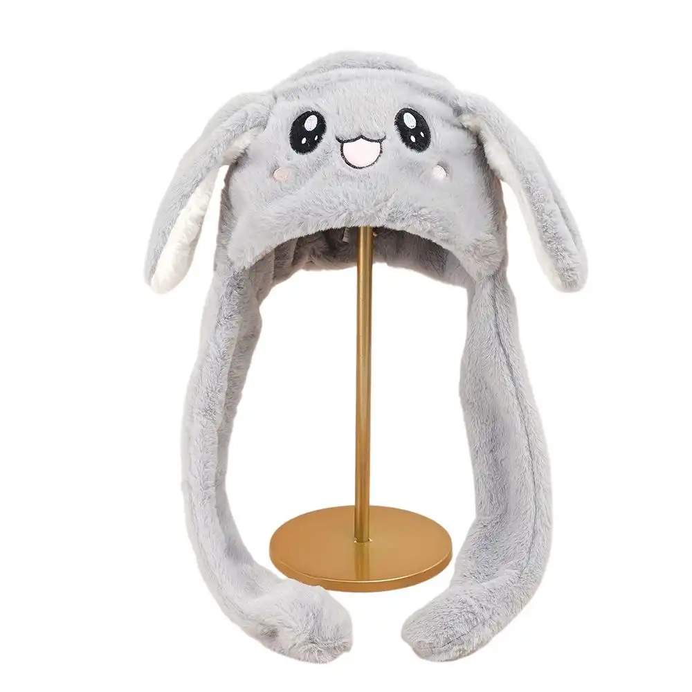 Cute Plush Rabbit Hat with Ear Moving - 2153