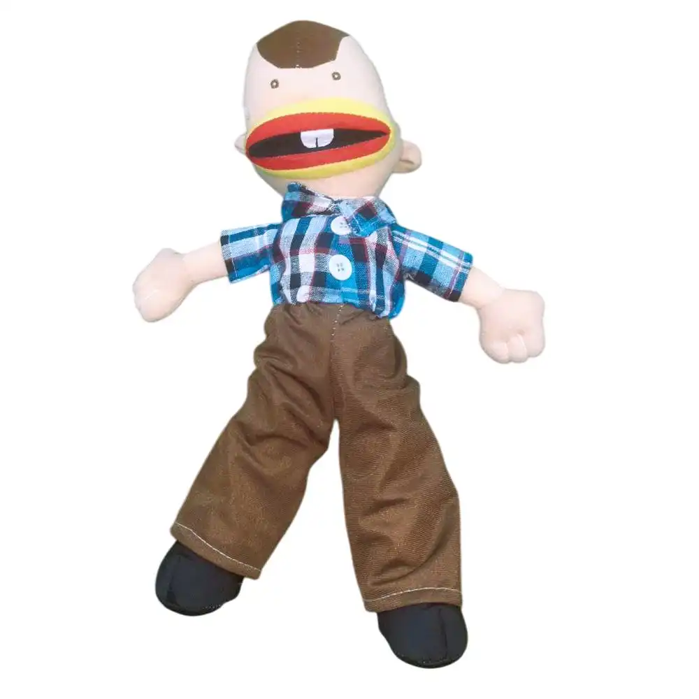 Boogie Plush Doll Blue Striped Shirt and Brown Trousers - 2165