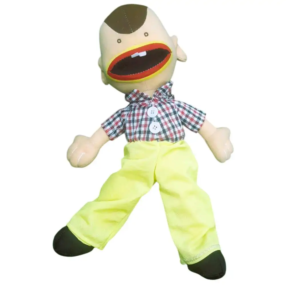 Boogie Plush Doll Striped Colors Shirt and Yellow Trousers - 2169