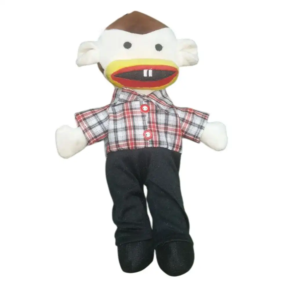 Boogie Plush Doll Red Striped Shirt and Black Trousers Small Size - S