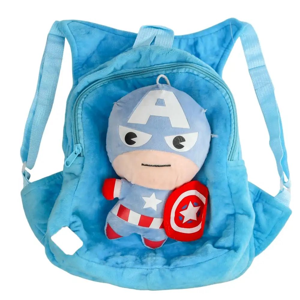 Captain America Soft Plush Backpack for Kids - 2238