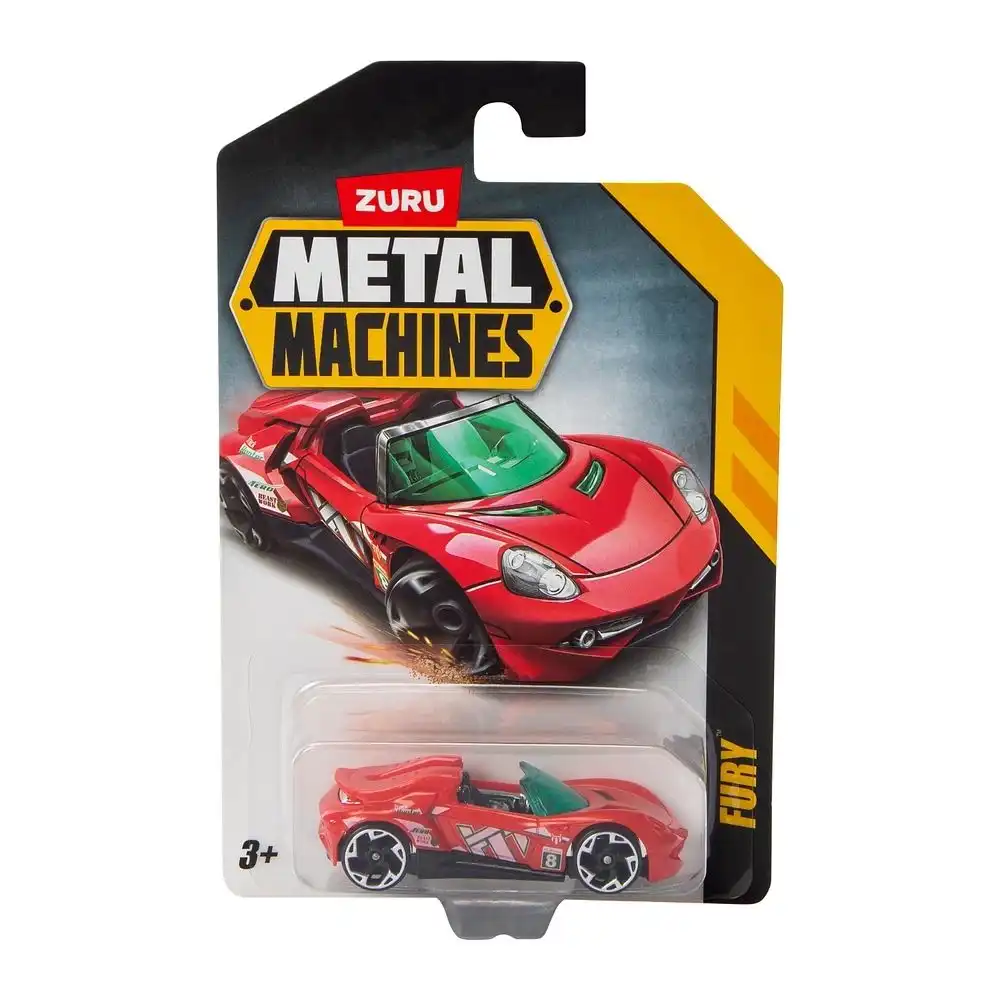 Zuru - Metal Machine Race Car 1/64 Die Cast Model - Fury (Red) - 6708