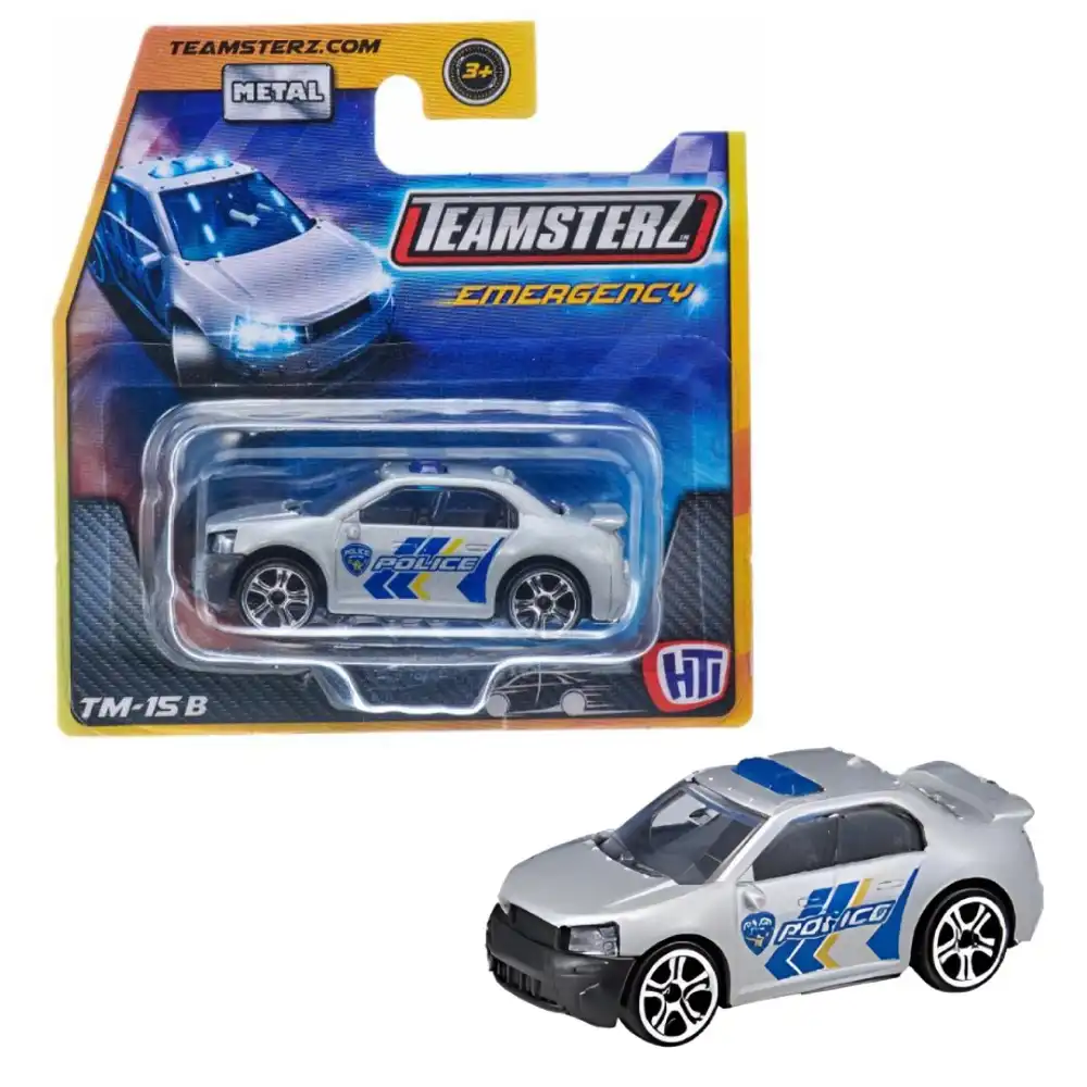 Teamsterz - Performance Metal 3 Inch Silver Emergency Car - TM-15B - 1416228