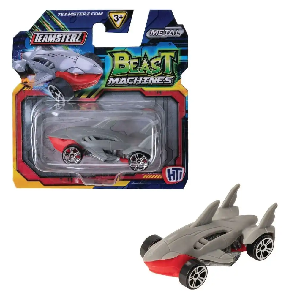 Teamsterz - Beast Machine Metal 3 Inch Grey Shark Car - BM004-2B - 1417432