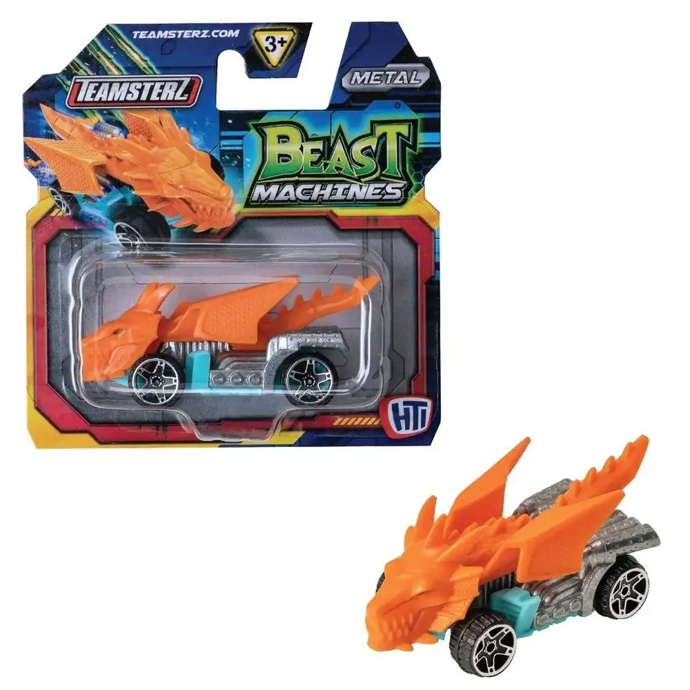 Teamsterz - Beast Machine Metal 3 Inch Orange Dragon Car - BM005-1A - 1417432