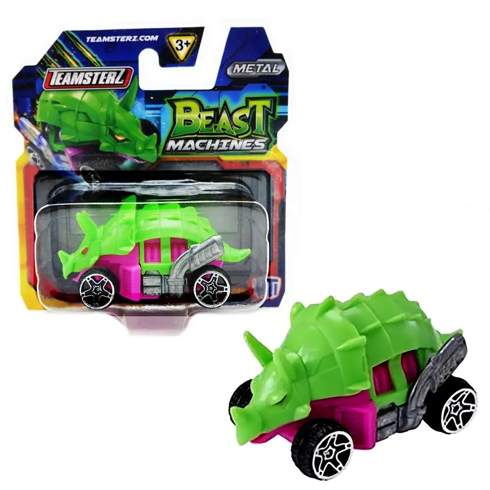 Teamsterz - Beast Machine Metal 3 Inch Green Rhino Car - BM003-2A - 1417432