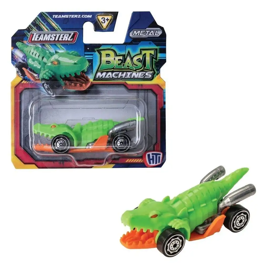 Teamsterz - Beast Machine Metal 3 Inch Green Corcodile Car - 1417432