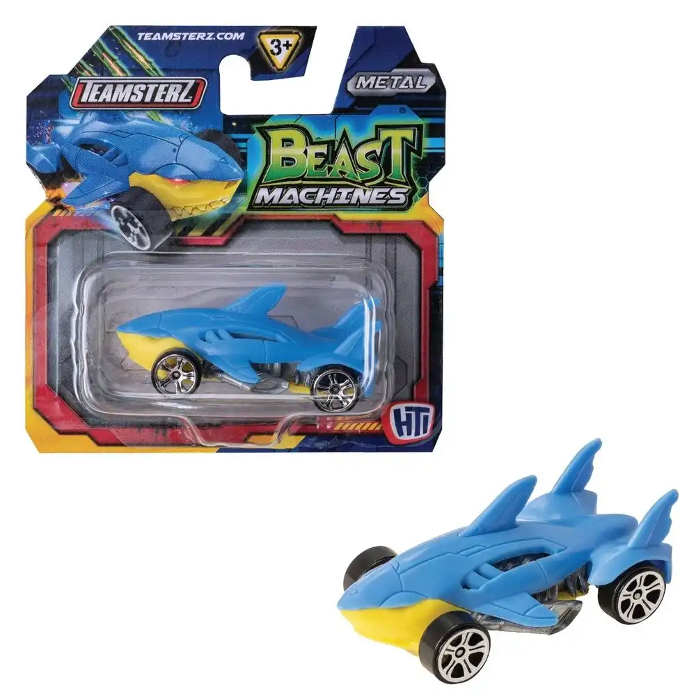 Teamsterz - Beast Machine Metal 3 Inch Blue Shark Car - BM004-2A - 1417432
