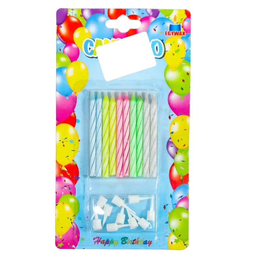 Birthday Candle Set (10 pieces) - 2435