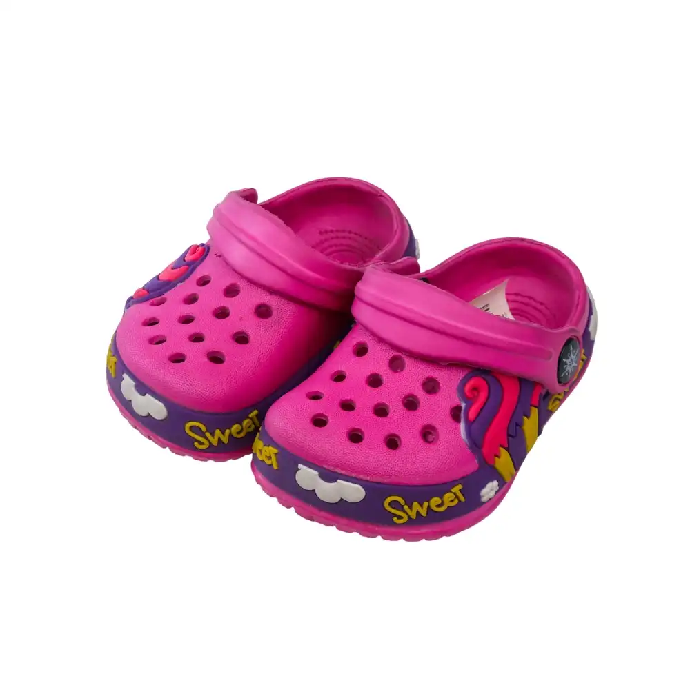 Unicorn Crocs Slipper for Kids Size 27 - Rose - 2621