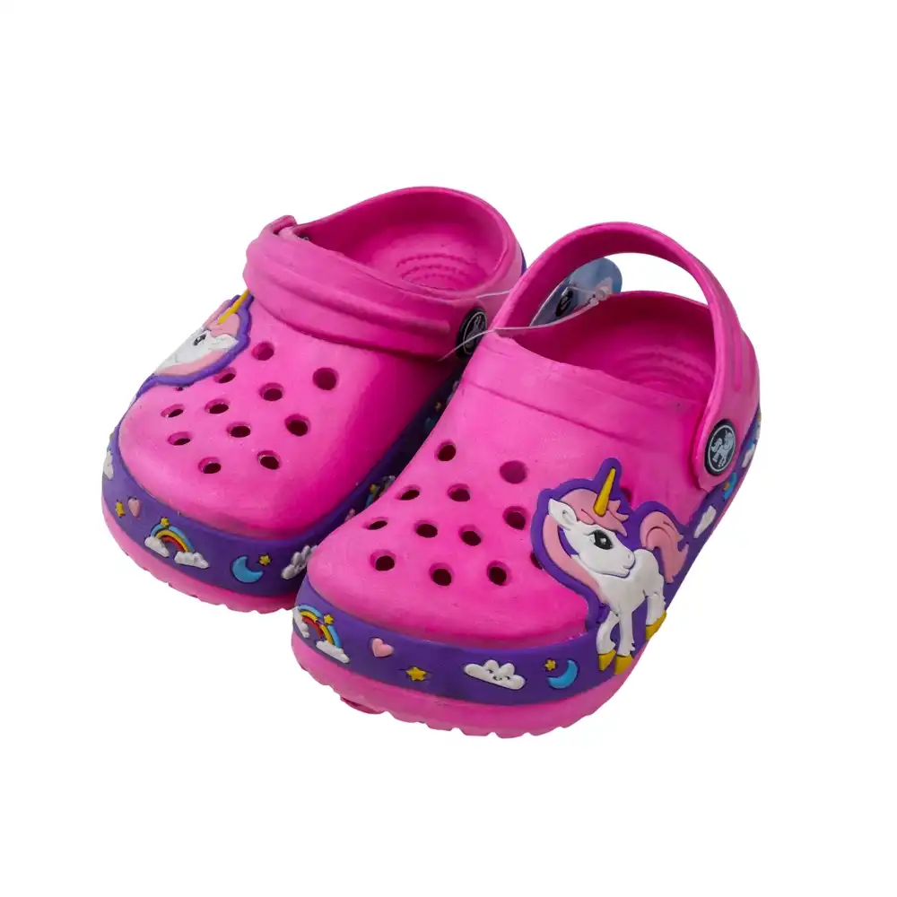 Unicorn Crocs Slipper for Kids Size 24 - Rose - 2624