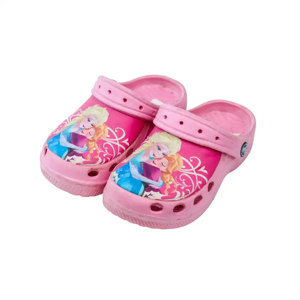 Frozen Anna & Elsa Hugging Crocs Slipper for Kids Size 19 - 2683