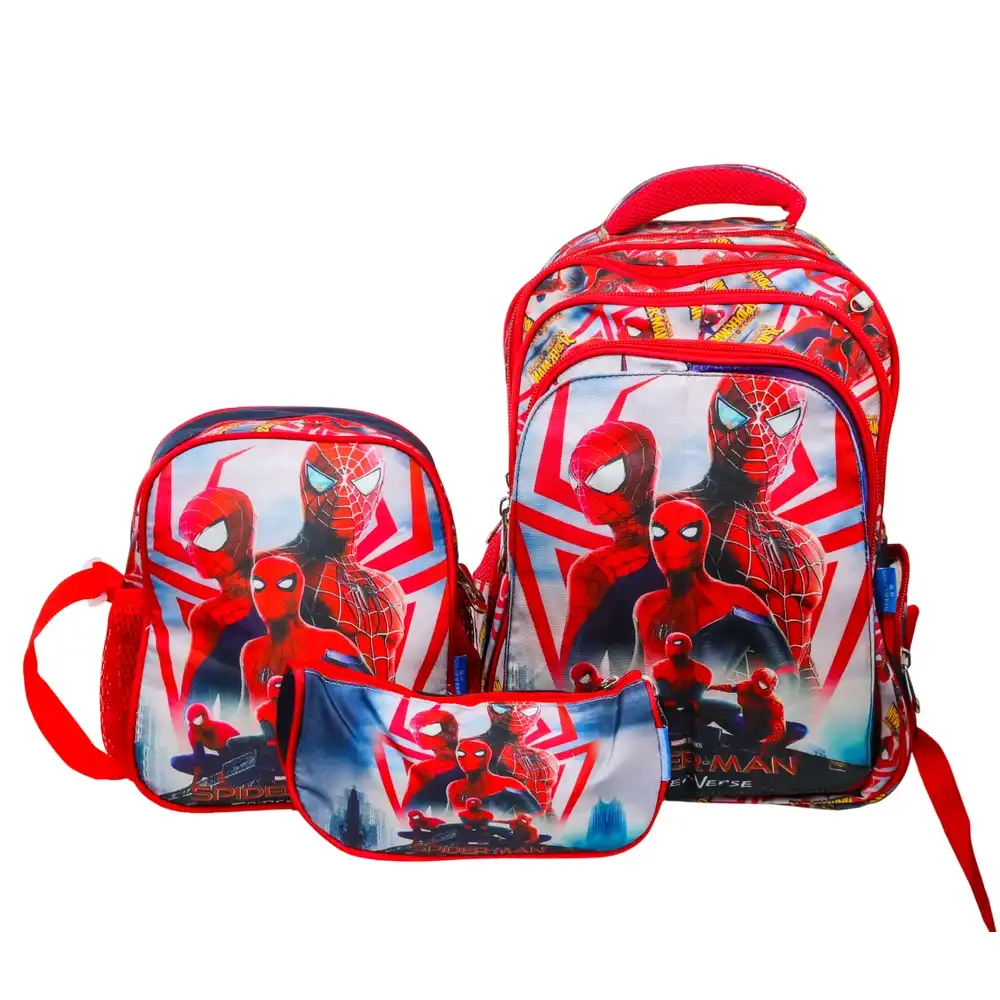 Batman School Backpack for Kids with 2 Small Bags - 2722