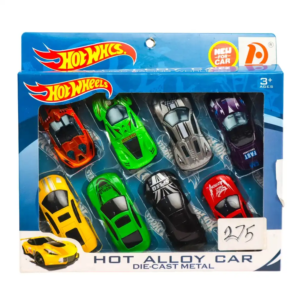 Die-Cast Metal Hot Alloy Cars 8 Pieces - LS168