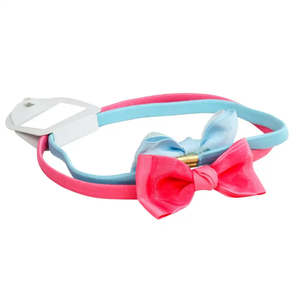 Two Hair Tie - Pink And Blue- 2753