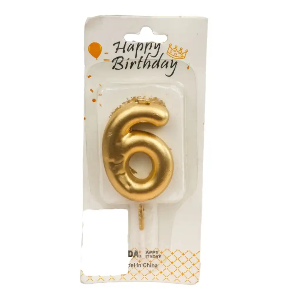 Generic Candle Numbers For Birthdays No.6 - S