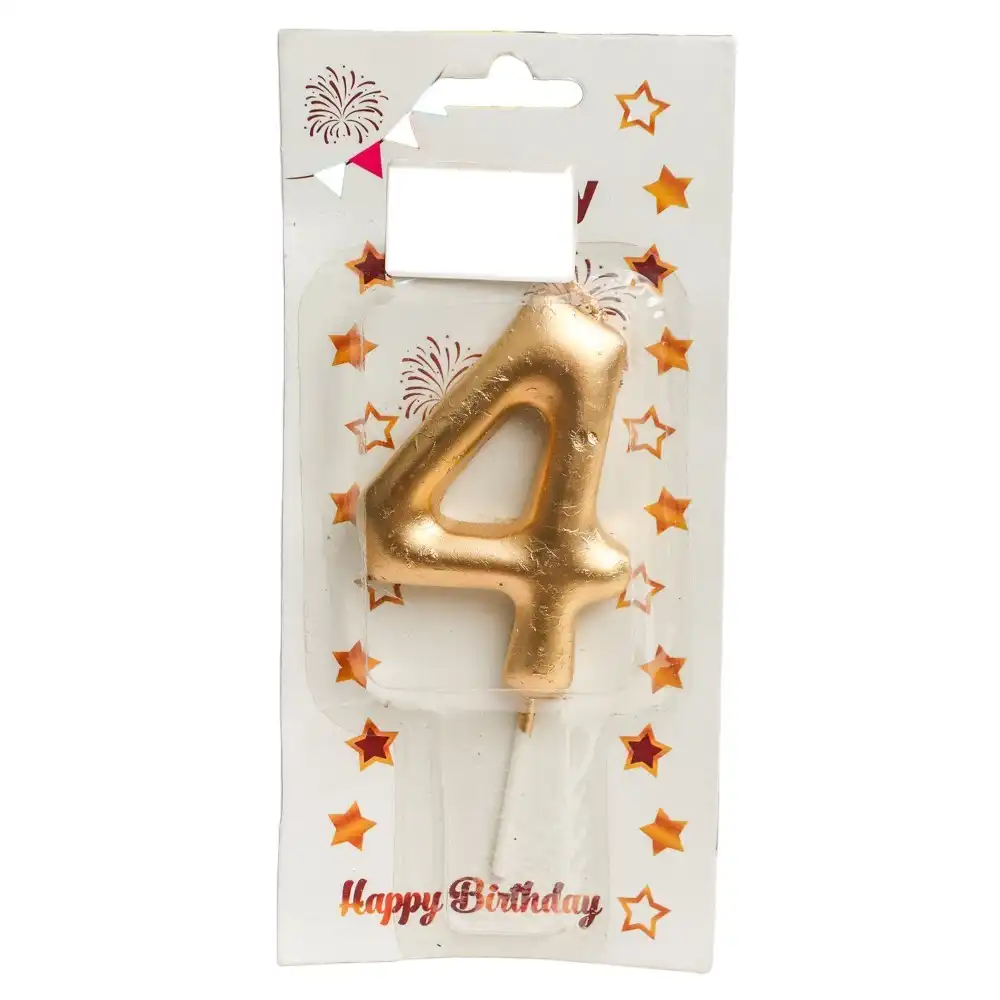 Number Of 4th Birthday ( Gold ) - L