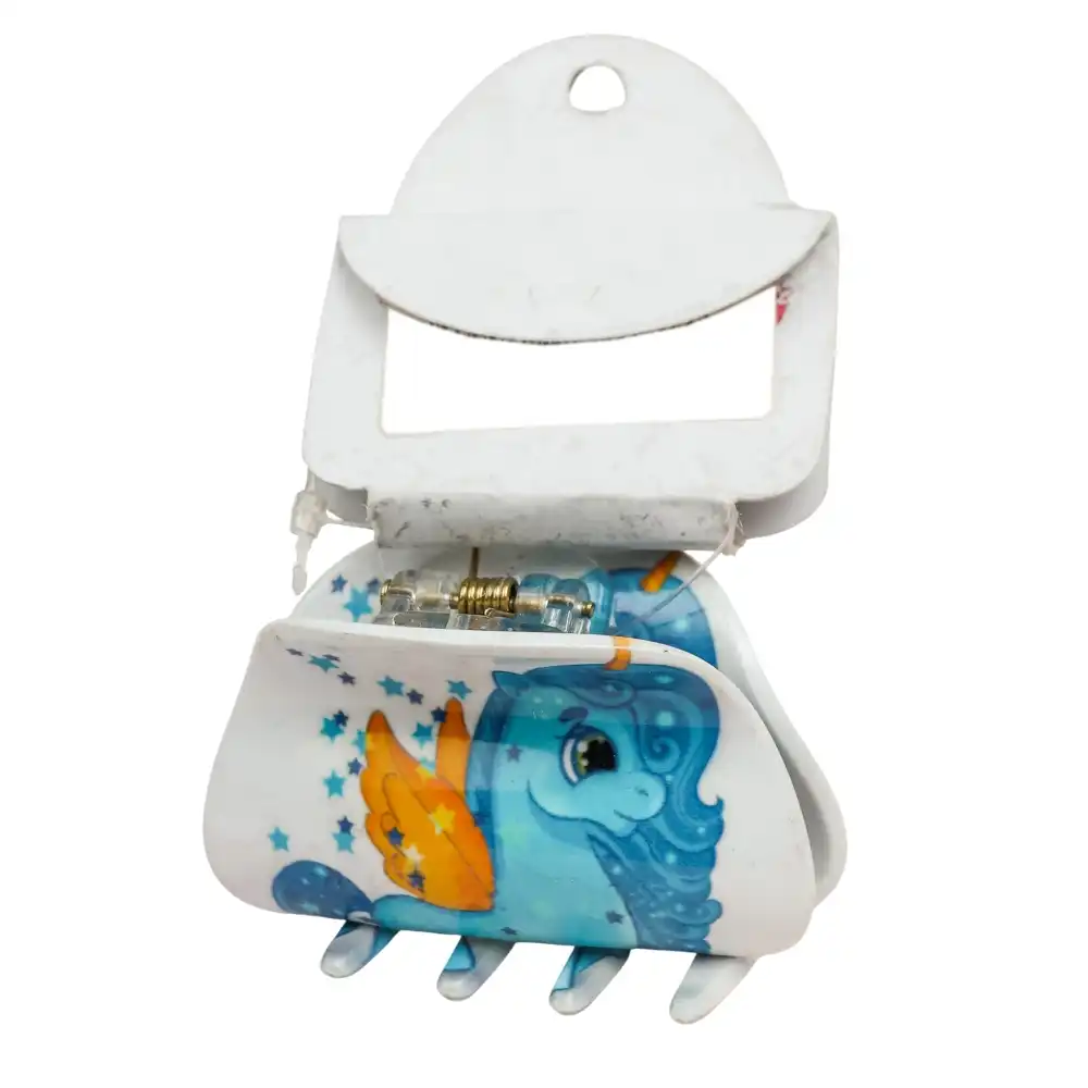 Hair Claw Clips (  Blue Unicorn ) - 2791