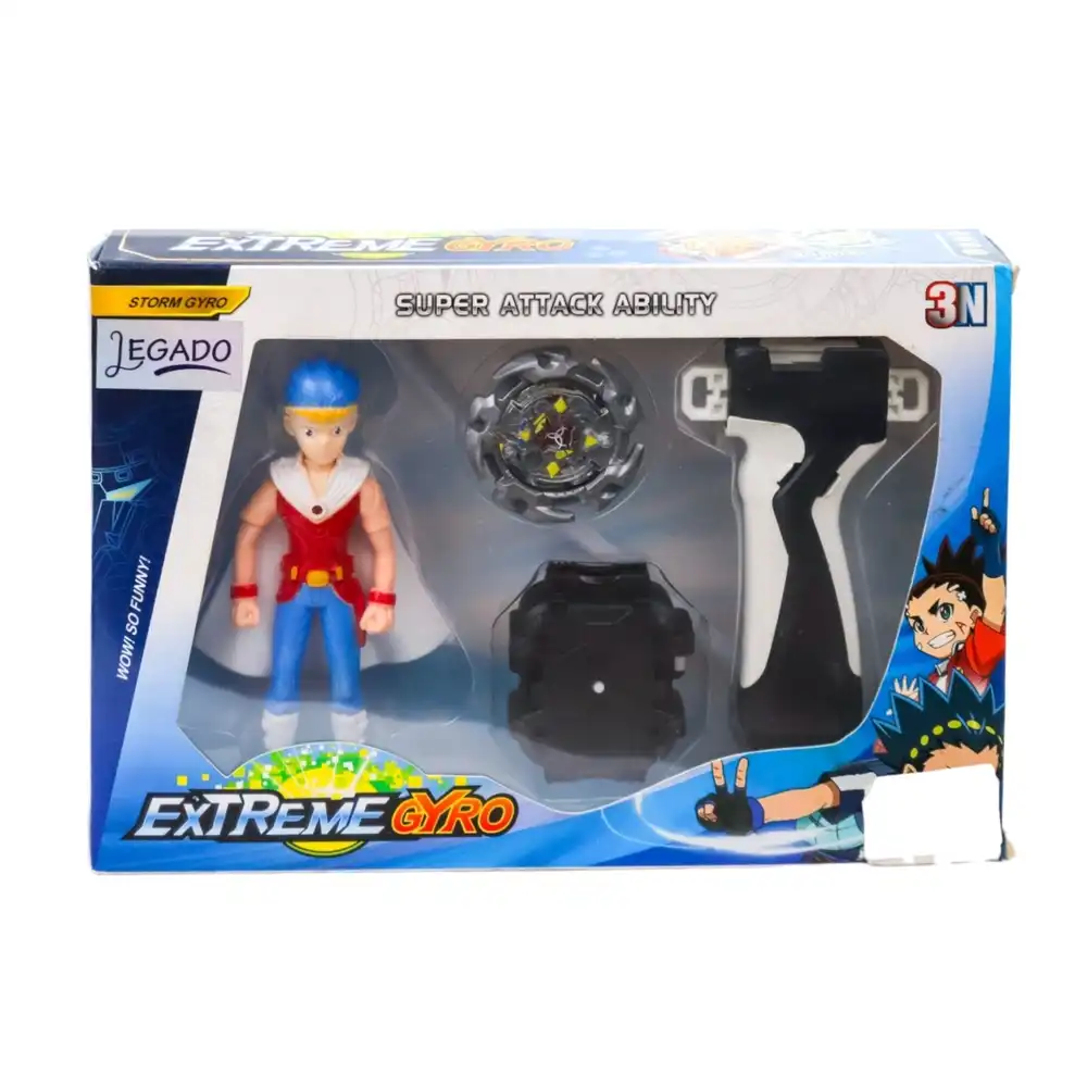 Beyblade Extreme Gyro Super Attack with Blue Action Model & Black Spinner - 3N160A