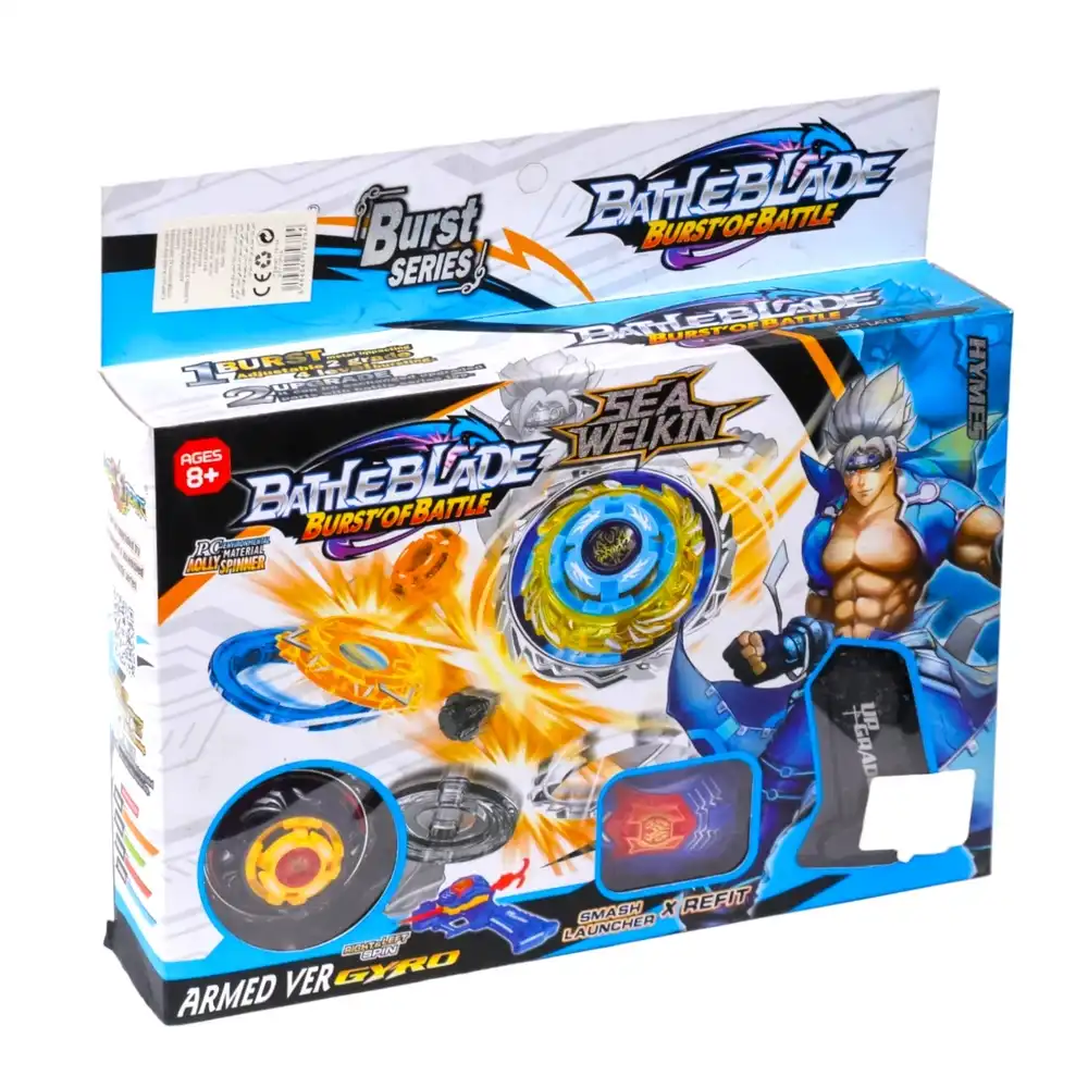 Battle Blade Burst of Battle with Launcher & Spinner - Cyan - F6134