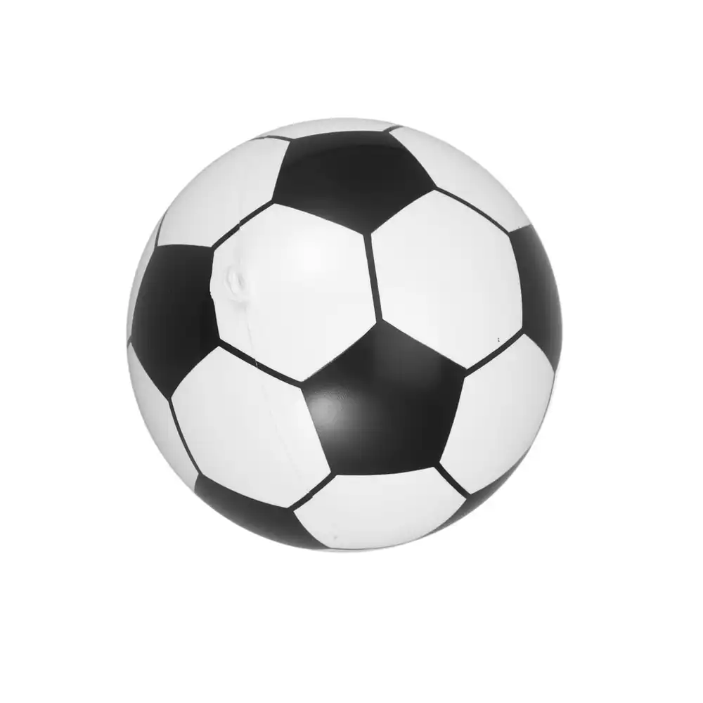 Mini Rubber Bouncy World Football - White & Black - 2906