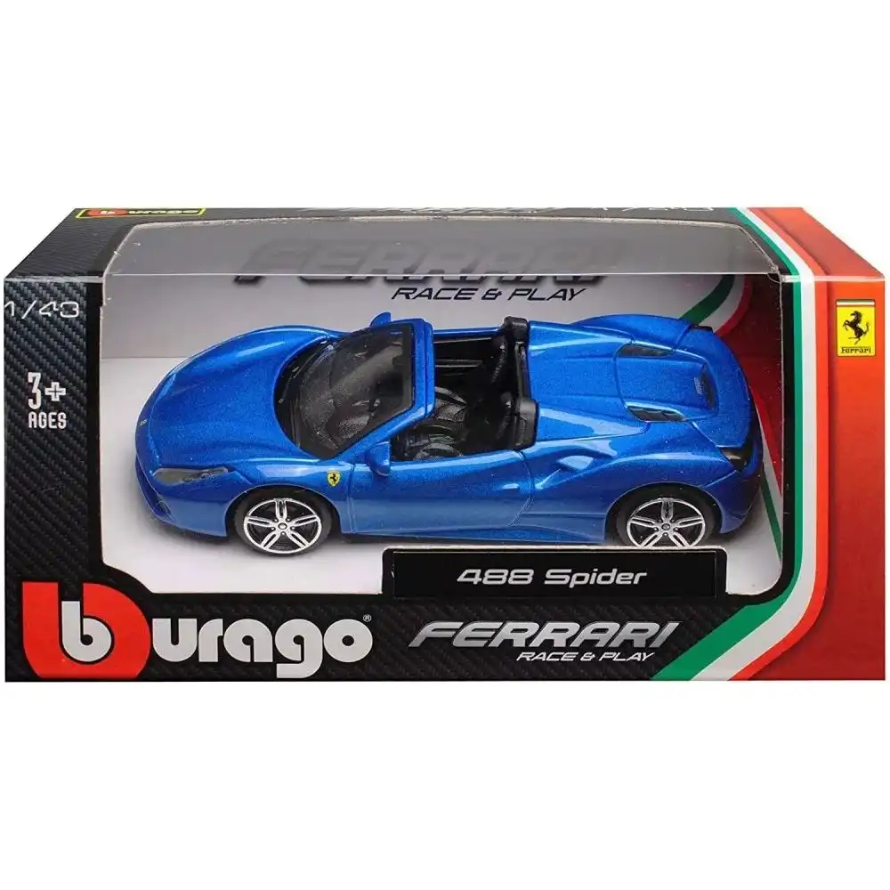Ferrari 488 Spider ミニカー Amazon | ブラーゴ フェラーリ ミニカー 1/43 Ferrari 488 GTB