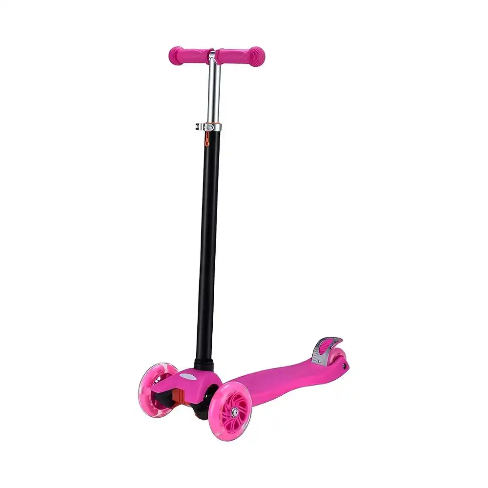 Foldable Scooter With Light Wheels - Pink - BG-03