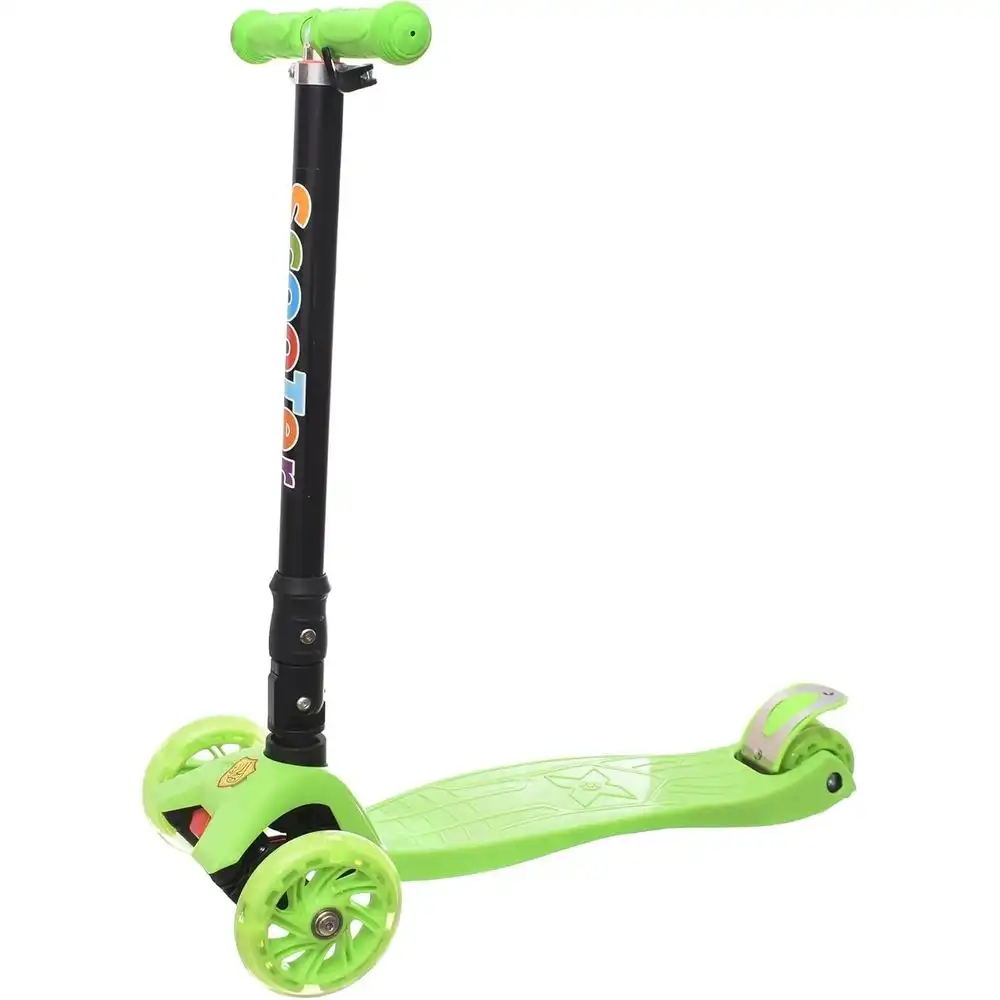 Foldable Scooter With Light Wheels - Green - BG-03
