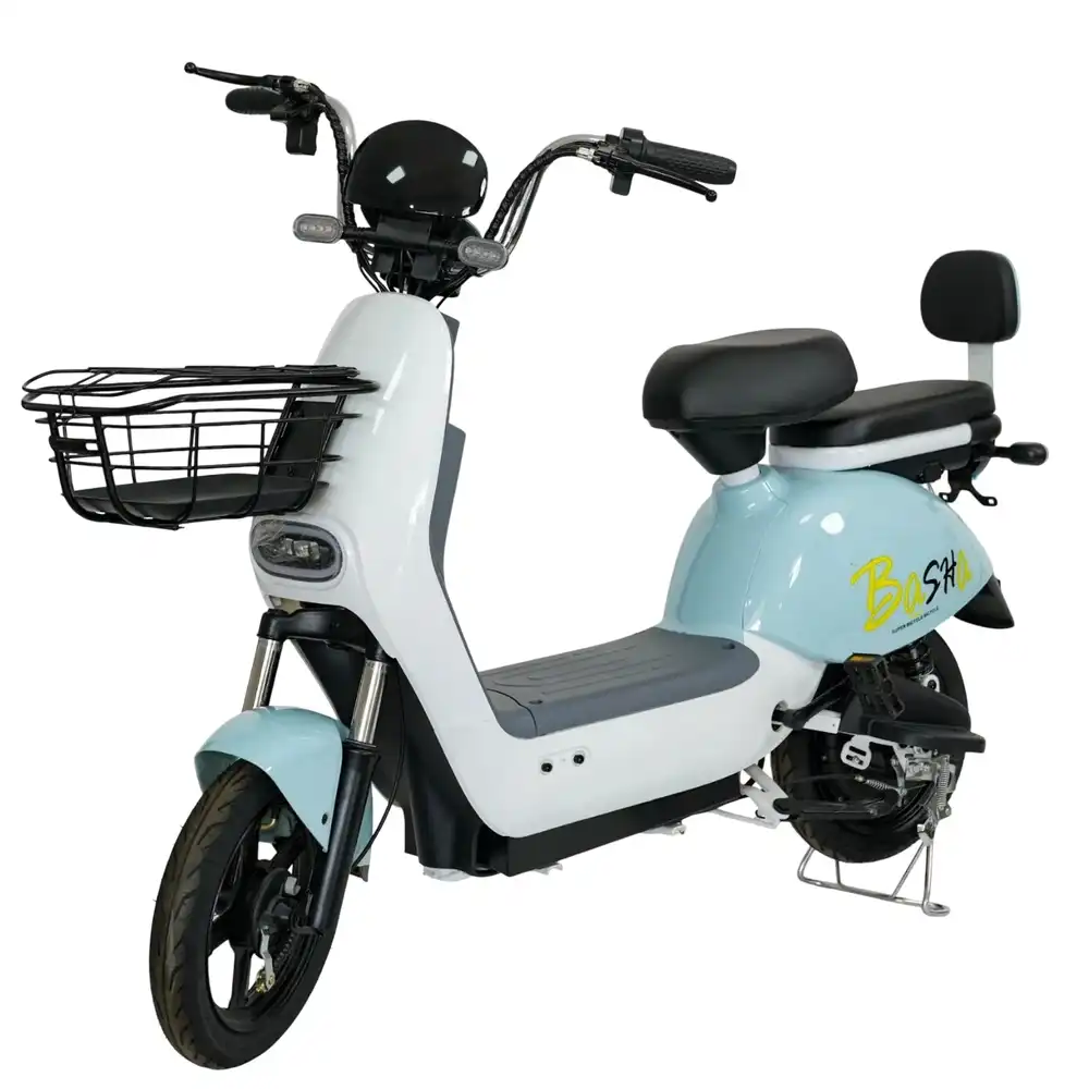 Maiduoduo Electric Ride-on Scooter 14 Inch Tires 48V 12A 350W - Blue - MDD-WS