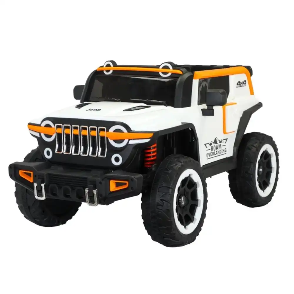 Caernarvon Electric Rides on Car for Kids - White - BLK-228