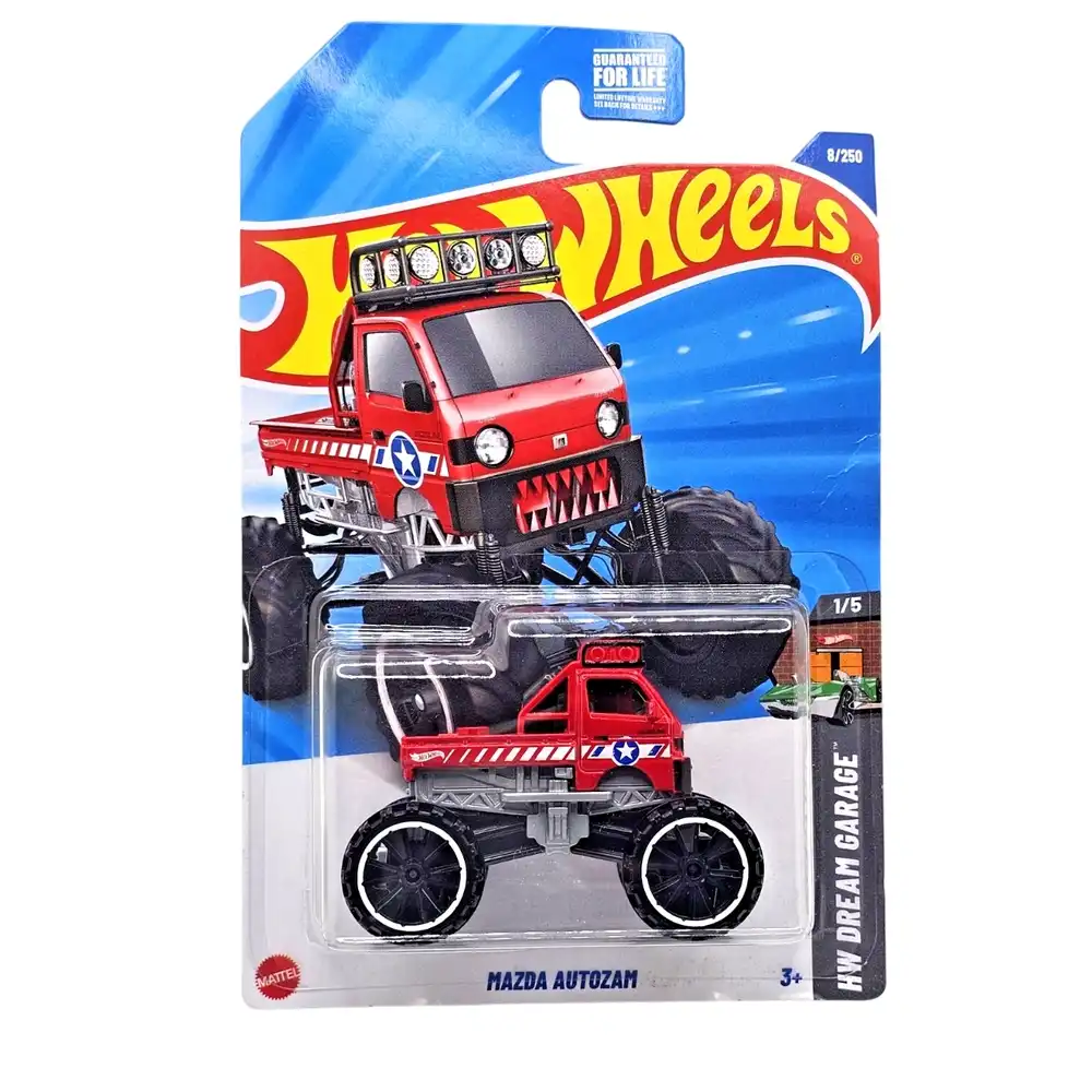 Mattel - Hot Wheels Mazda Autozam Monster Truck 1/64 Diecast Model