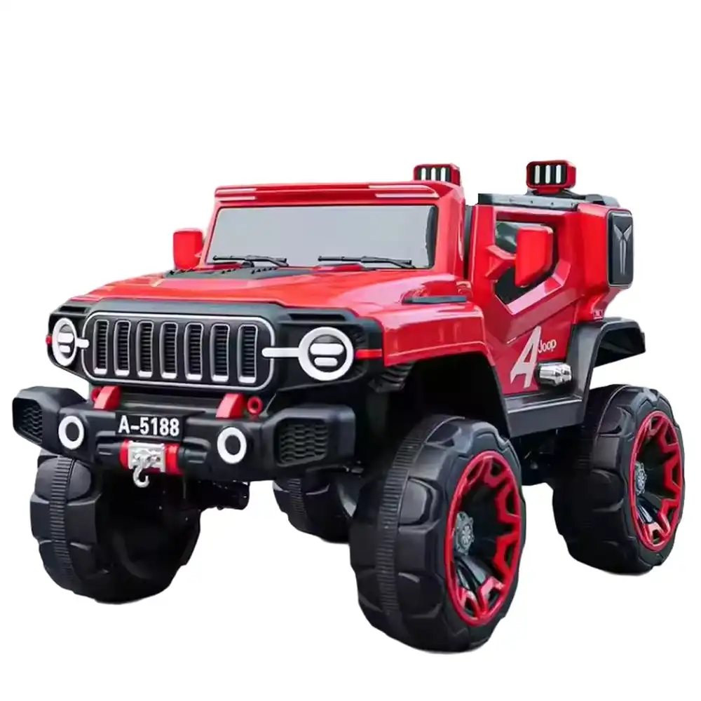Aurora Electric Rides on Car for Kids with Remote Control - Red - A-1699