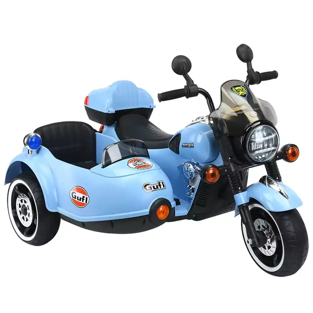 Nero Electric Rides on Motorcycle for Kids - Blue - 1916