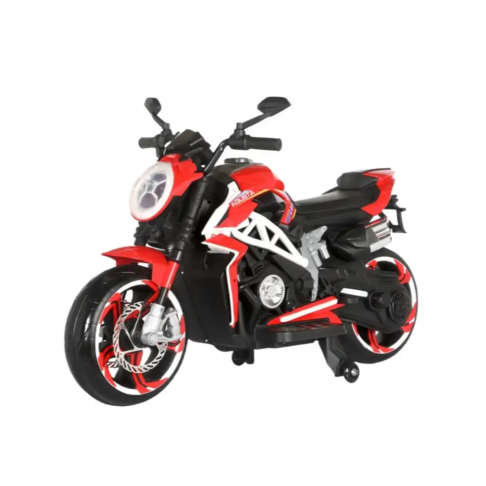 Whisper Electric Ride-on Motorcycle for Kids - Red - ABM-5588