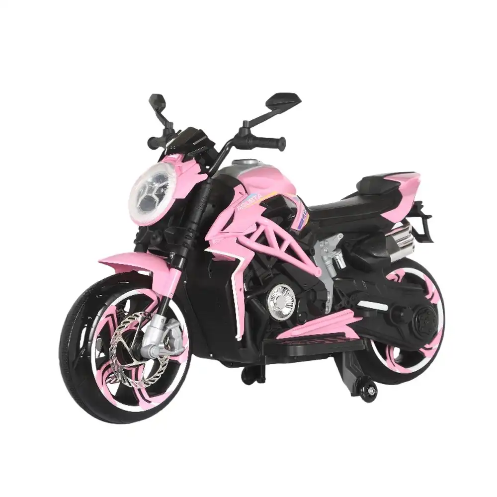 Whisper Electric Rides on Motorcycle for Kids - Pink - ABM-5588