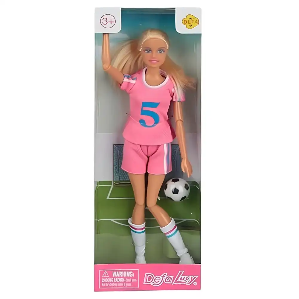 Defa - Lucy Football Player Doll wtih Ball - 8367