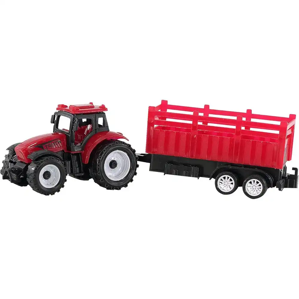Farmer Truck With and Trailer - Red - 9970-2A
