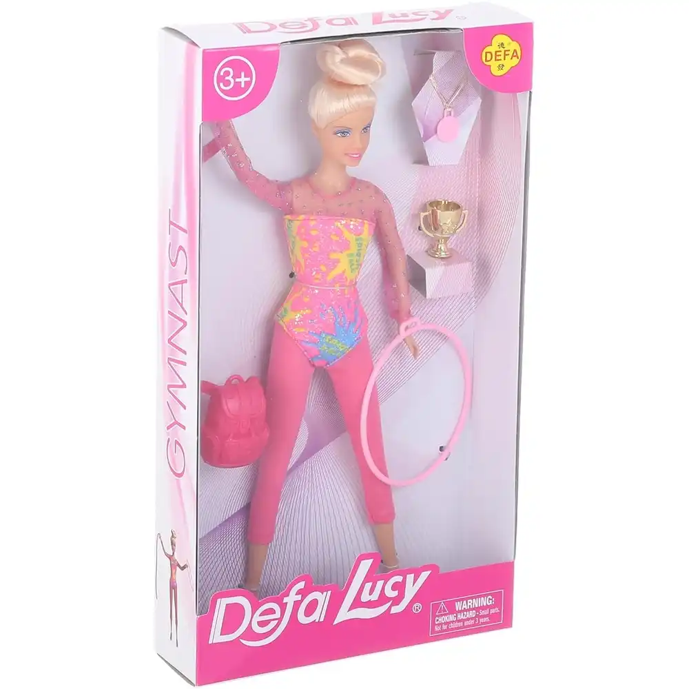 Defa - Lucy Gymnastic Doll with Hula Hoop & Golden Cup - 8352