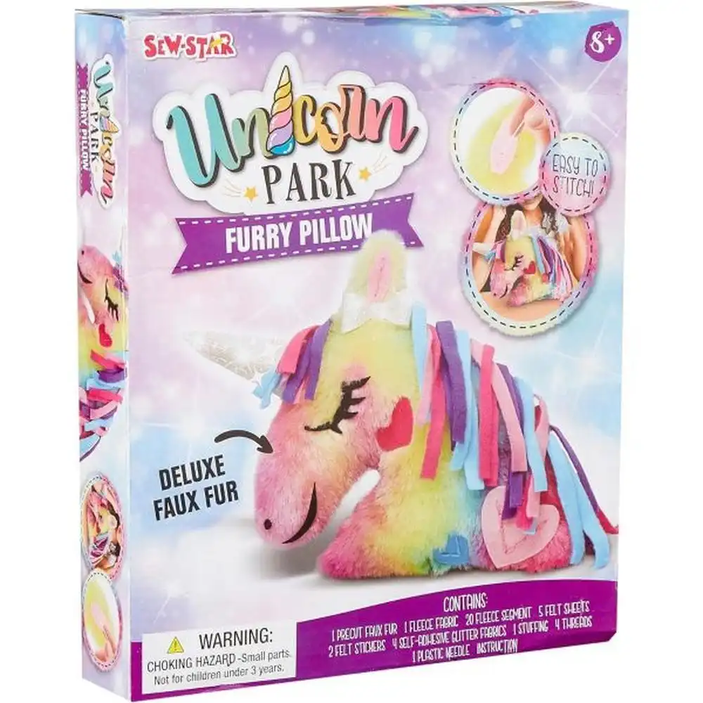 Sew-Star - Unicorn Park Furry Pillow - SS-21-046