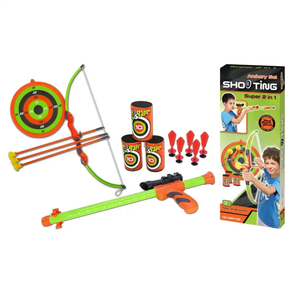 King Sport - Shooting Archery Set 2 in 1 Super Style - 881-05